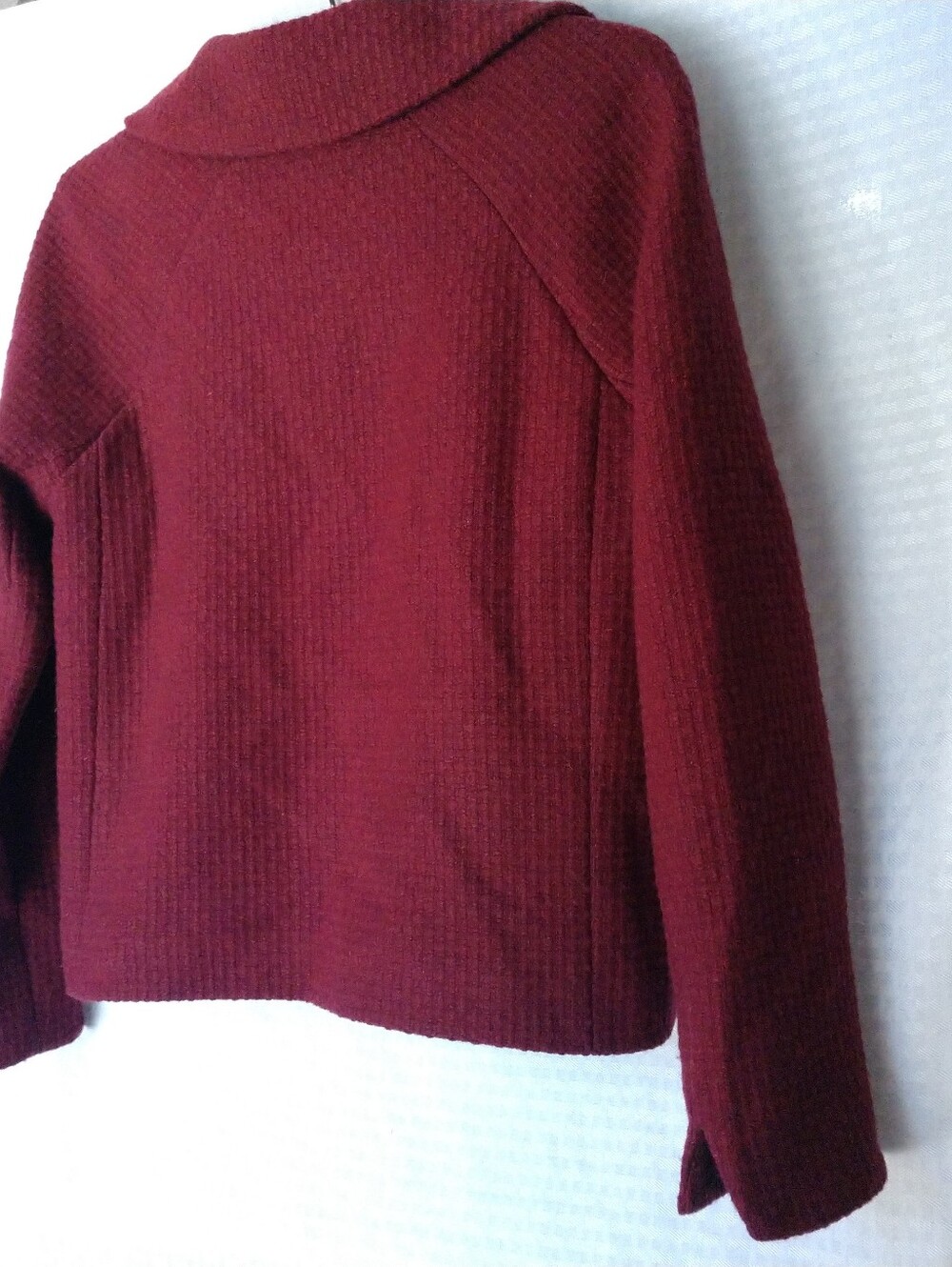 Boden Blazer Burgundy Heavyweight Warm Size 4P 4 Petite Chest 34" - Picture 9 of 10